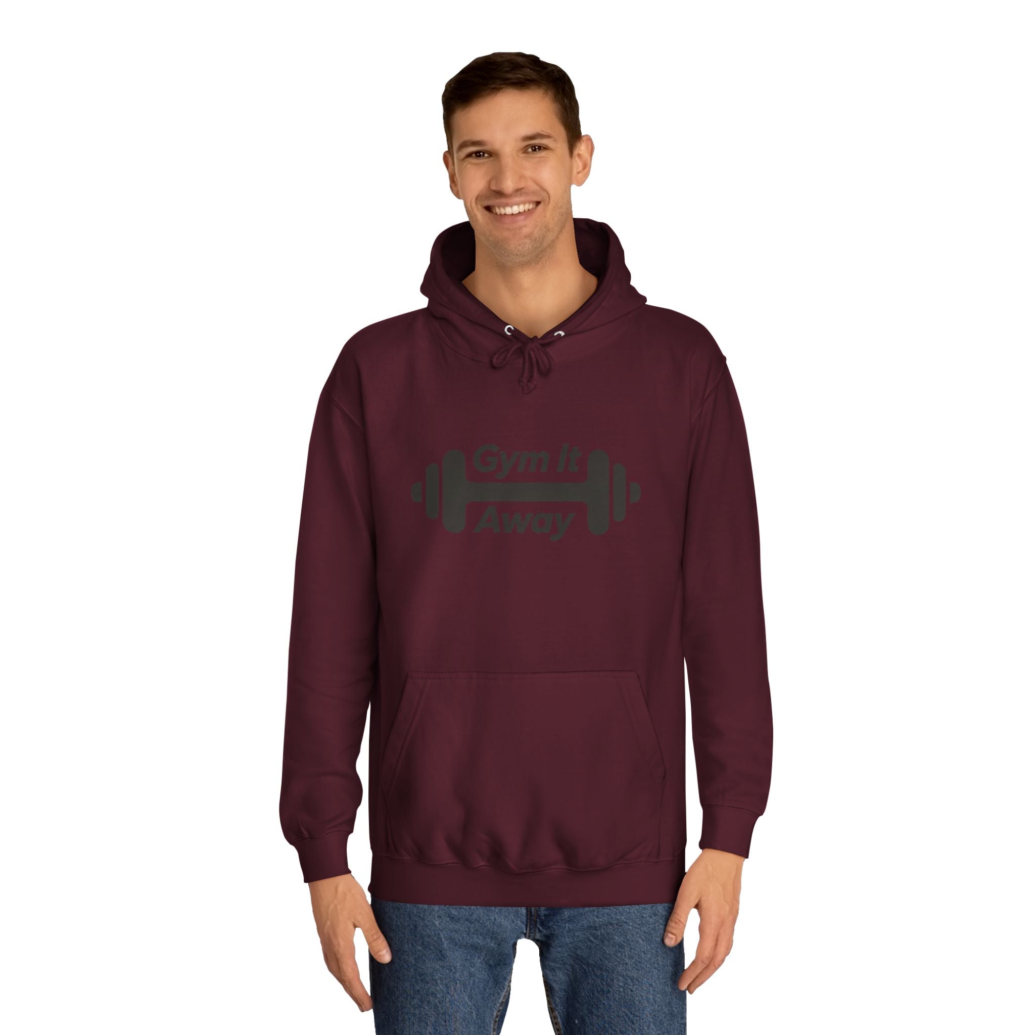 Gym It Away Hoodie — Fitness Barbell Pullover