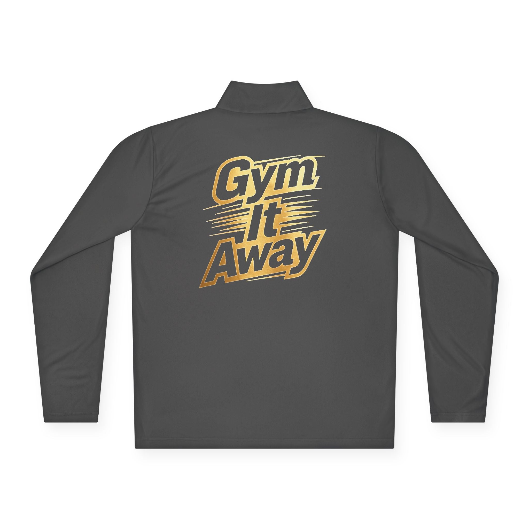 Gym It Away Quarter-Zip Pullover — Gold Fitness Pullover