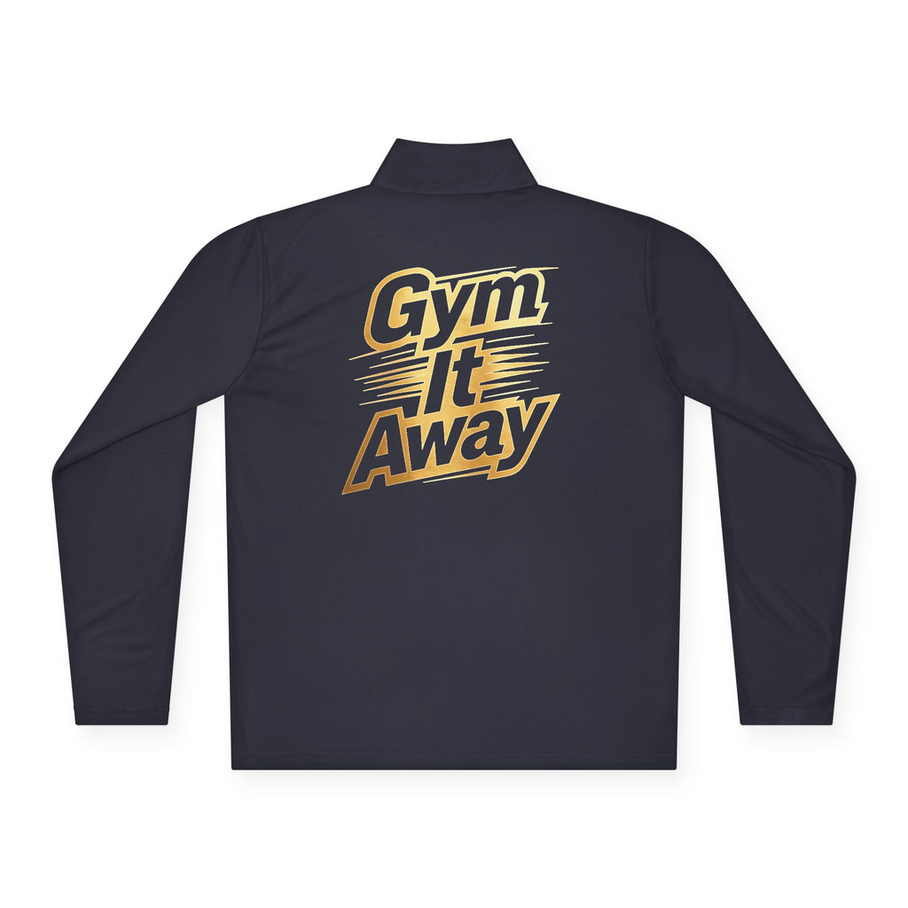 Gym It Away Quarter-Zip Pullover — Gold Fitness Pullover