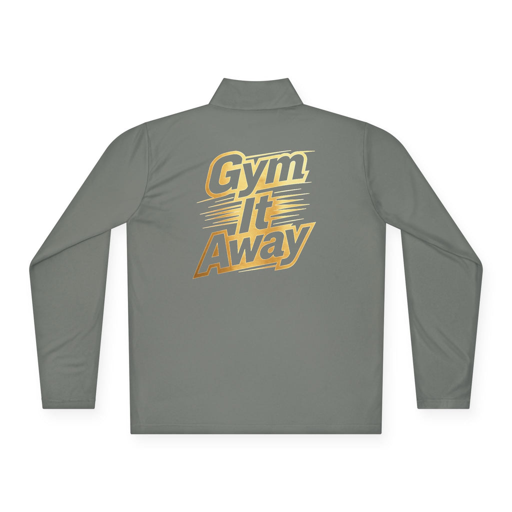 Gym It Away Quarter-Zip Pullover — Gold Fitness Pullover