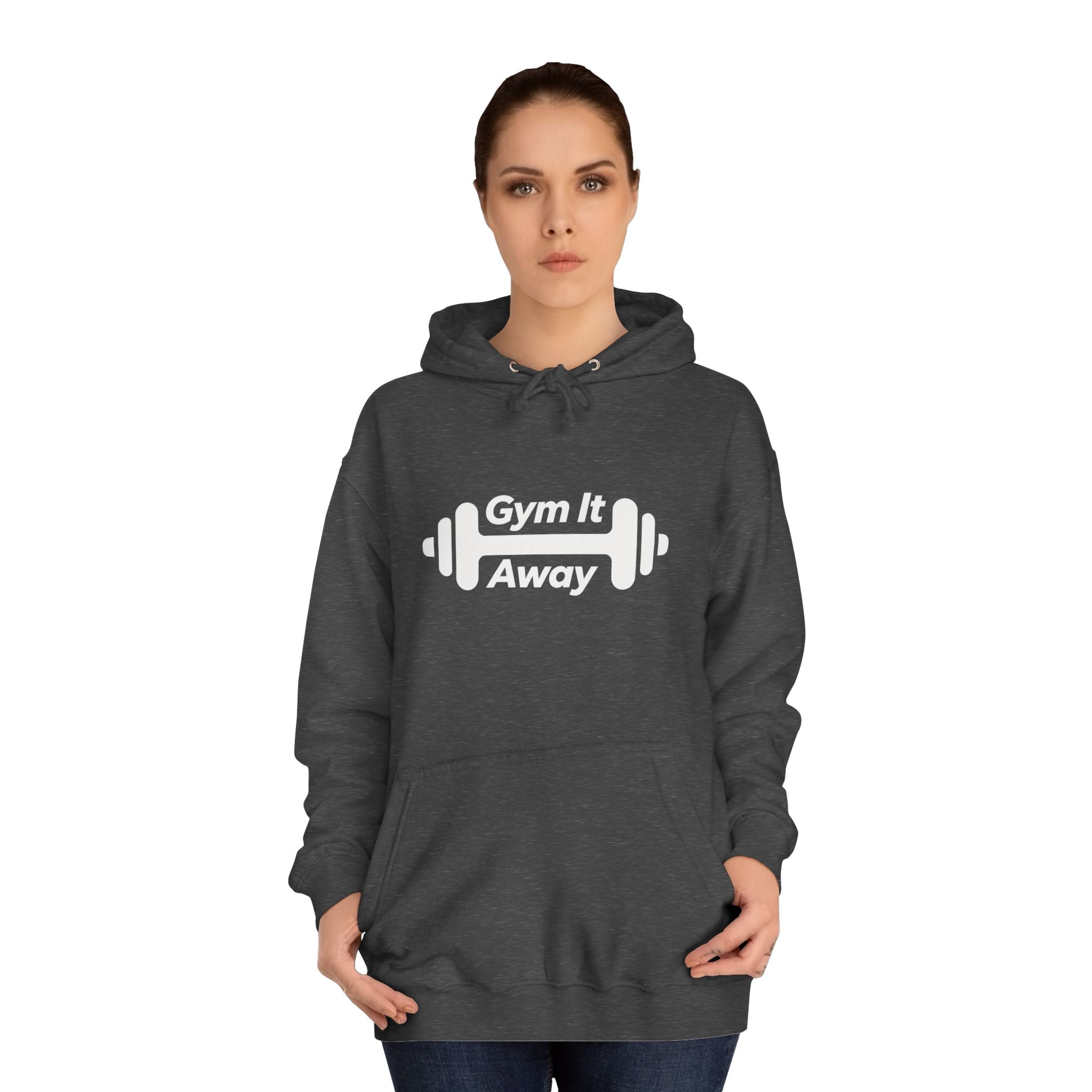 Gym It Away Hoodie — Fitness Barbell Pullover