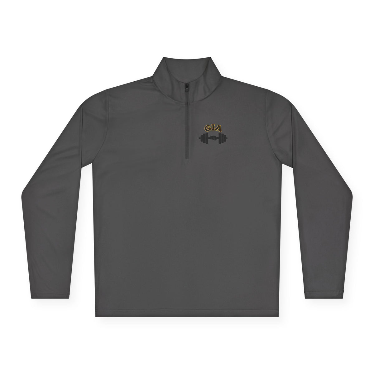 Gym It Away Quarter-Zip Pullover — Gold Fitness Pullover