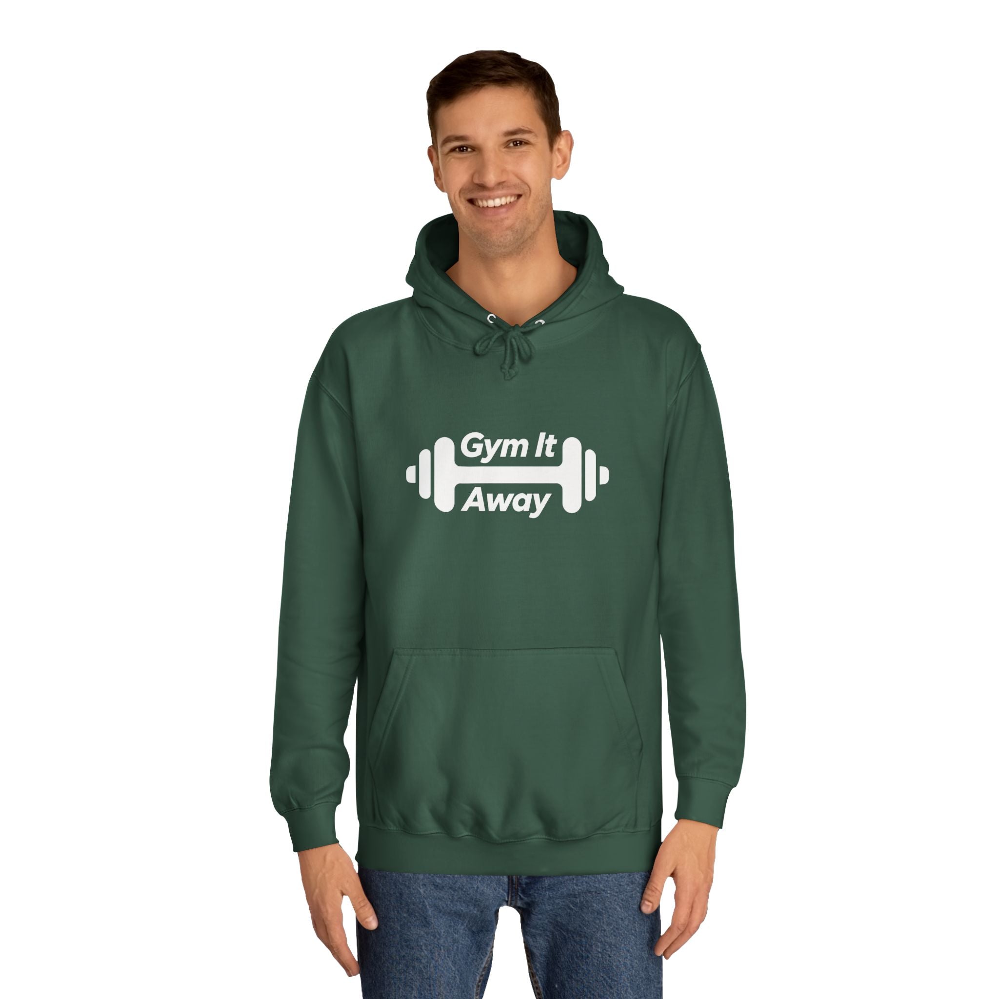 Gym It Away Hoodie — Fitness Barbell Pullover