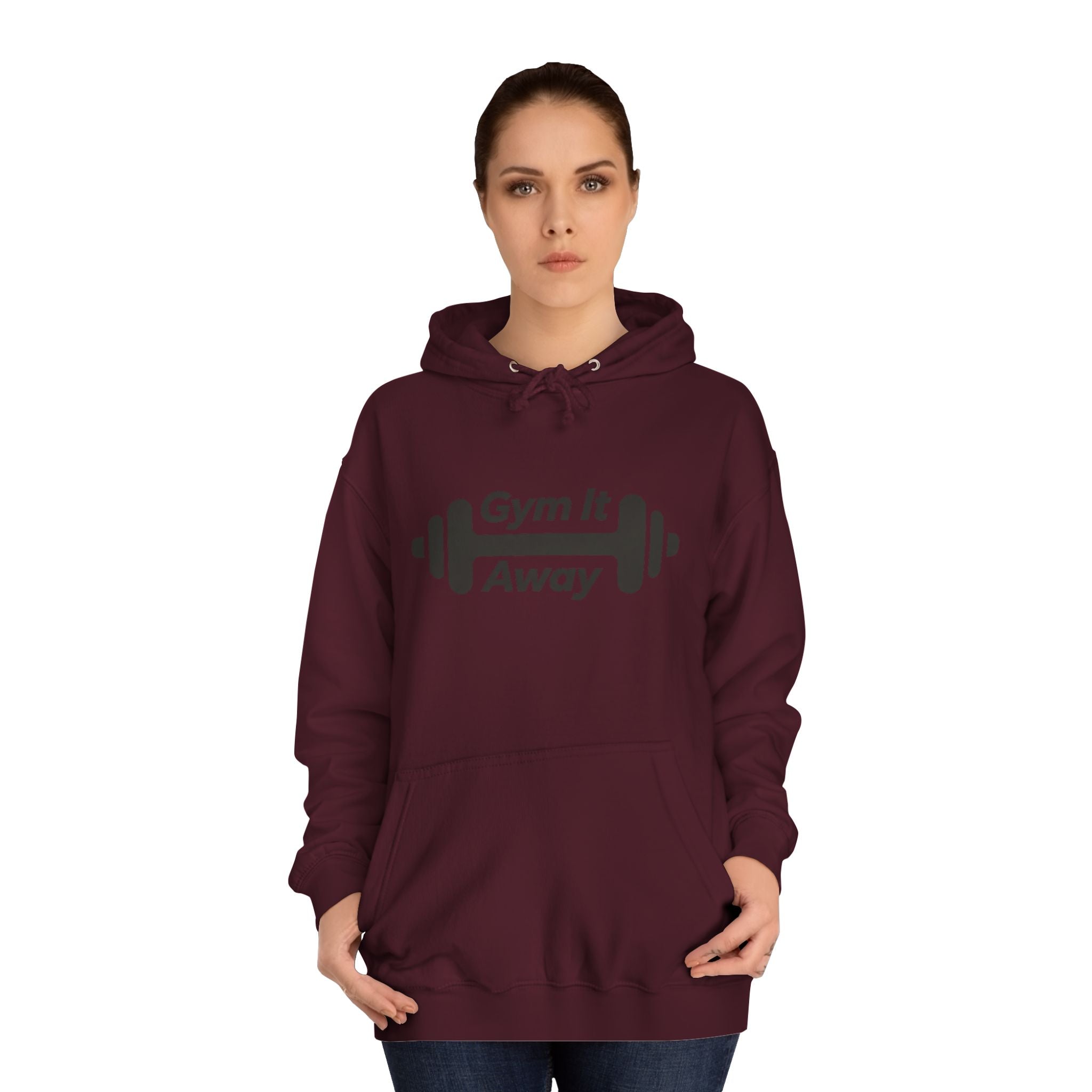 Gym It Away Hoodie — Fitness Barbell Pullover
