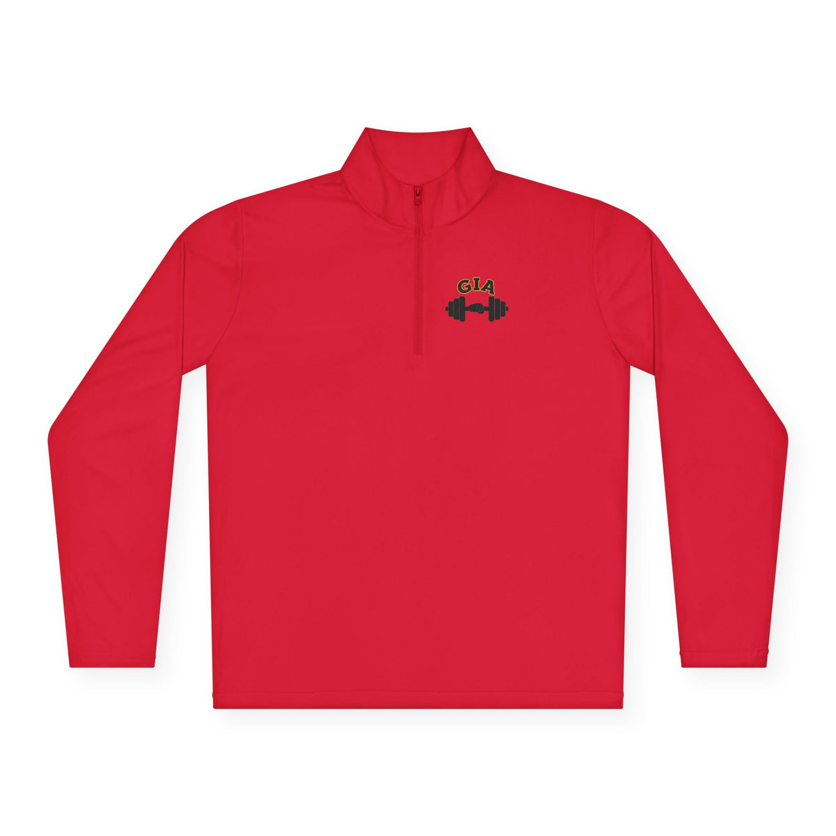 Gym It Away Quarter-Zip Pullover — Gold Fitness Pullover