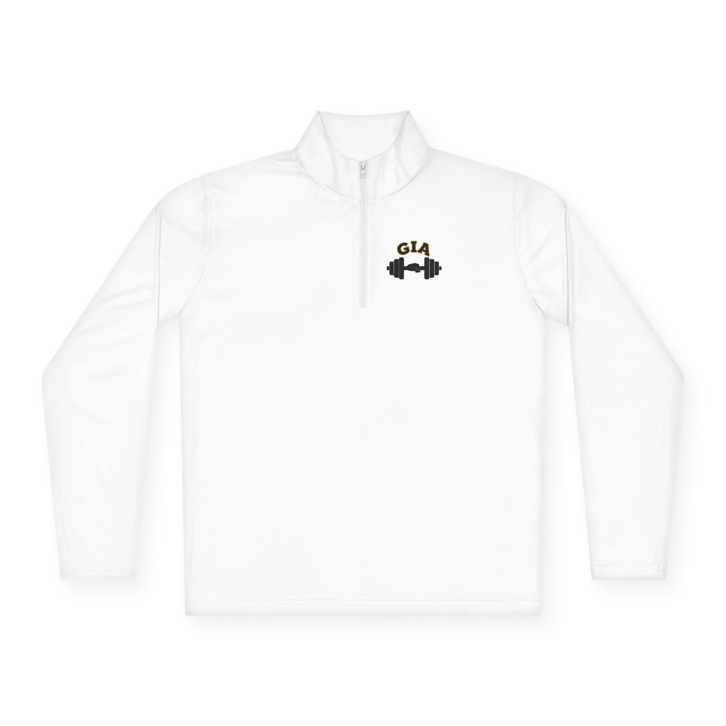 Gym It Away Quarter-Zip Pullover — Gold Fitness Pullover
