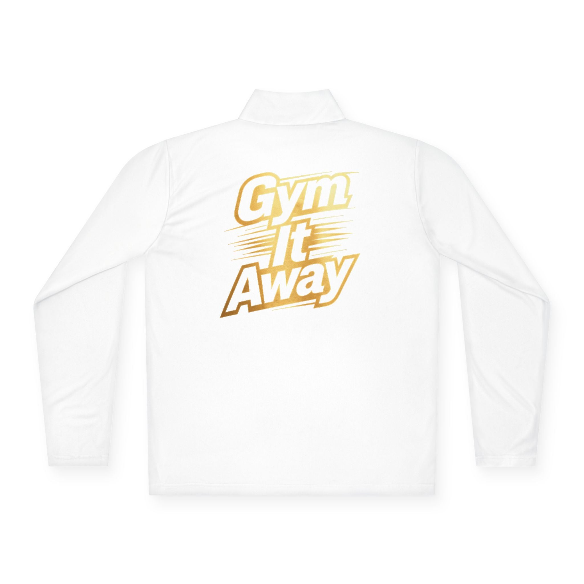 Gym It Away Quarter-Zip Pullover — Gold Fitness Pullover