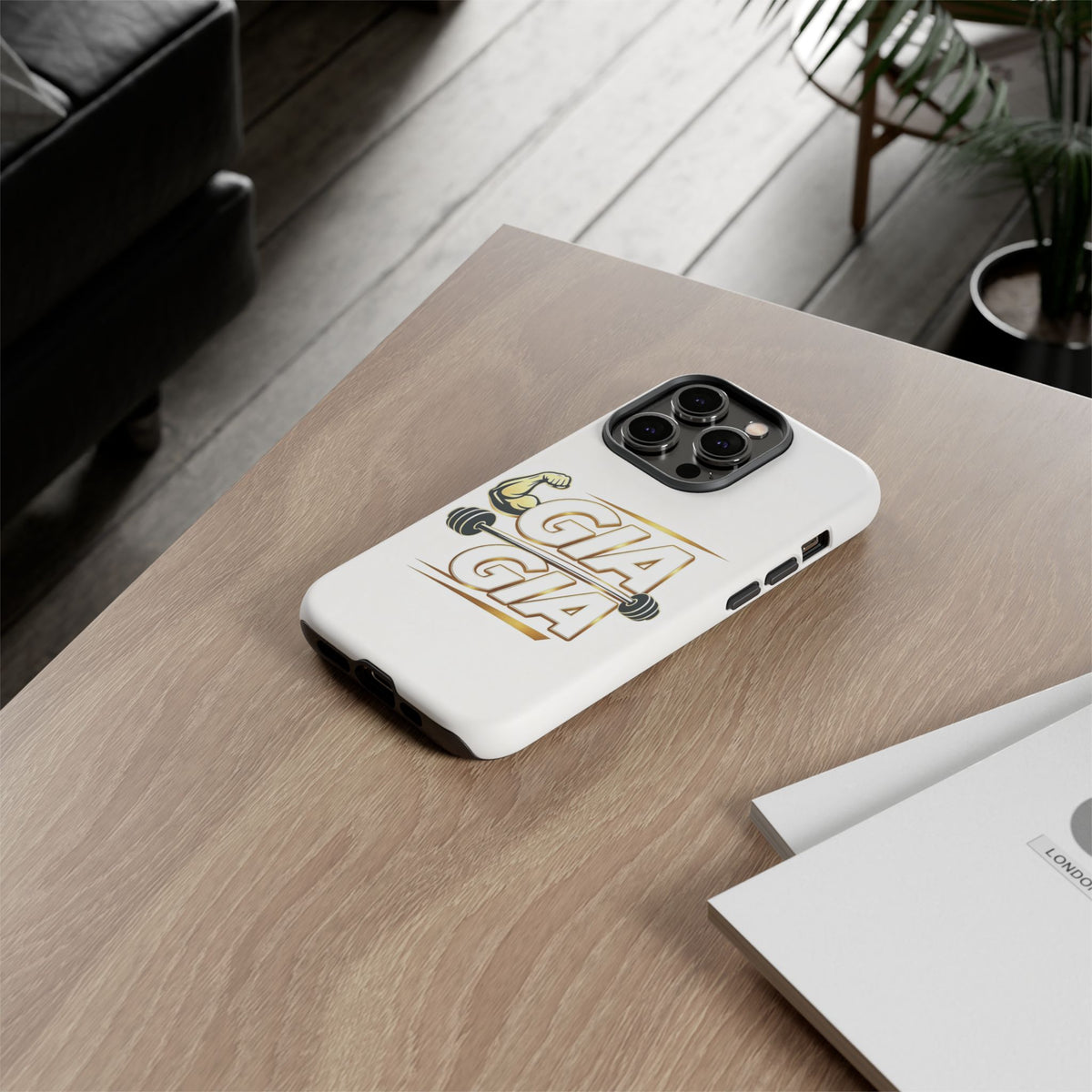 Gym It Away - GIA White Phone Case
